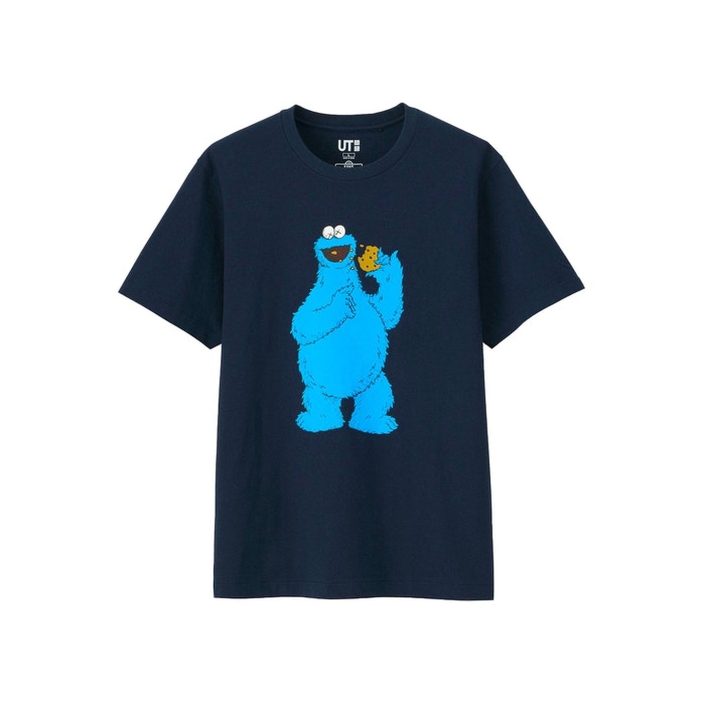 KAWS x Uniqlo x Sesame Street Cookie Monster Tee Navy