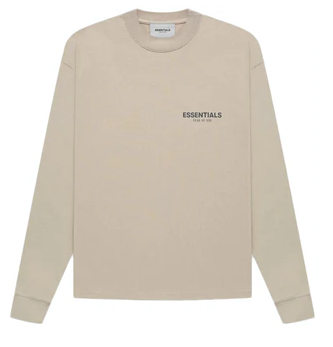Fear of God Essentials Core Collection Long Sleeve Shirt TAN