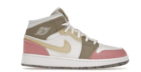 JORDAN 1 MID SE PASTEL VIVID GREEN GRIND (GS)