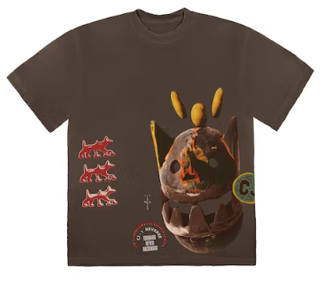 TRAVIS SCOTT NEVER BACKWARD T-SHIRT BROWN