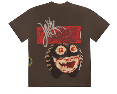 TRAVIS SCOTT NEVER BACKWARD T-SHIRT BROWN